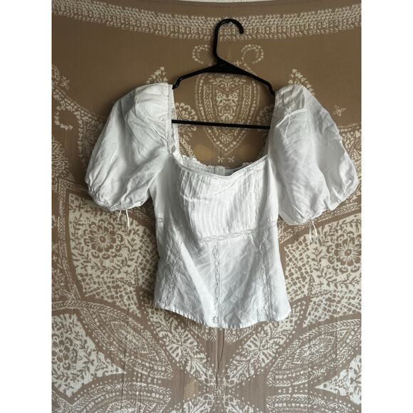 Reformation Klaire Top in White - Picture 3 of 7